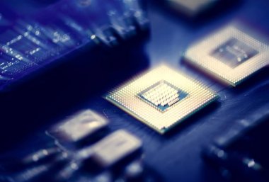 Bilgisayar işlemcileri yakın çekim