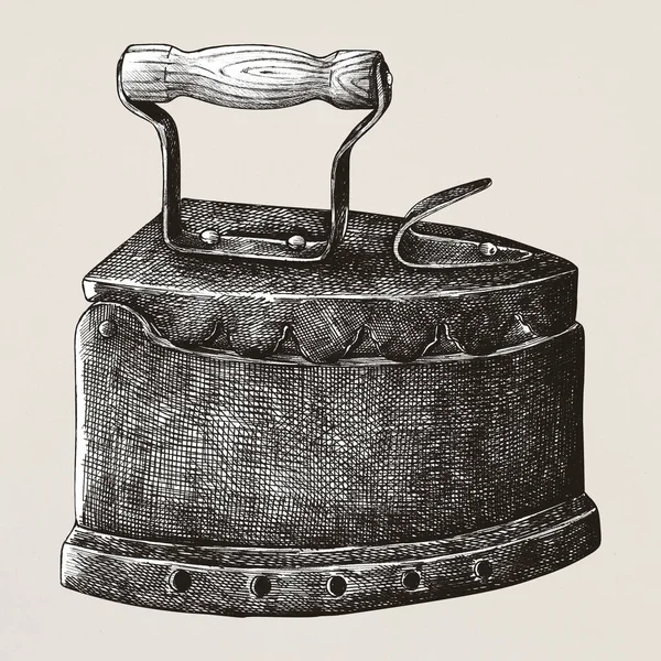 Elle Çizilmiş Eski Vintage Demir — Stok fotoğraf