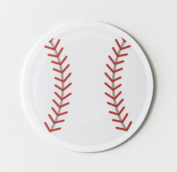 Tagliare Carta Grafica Baseball — Foto Stock