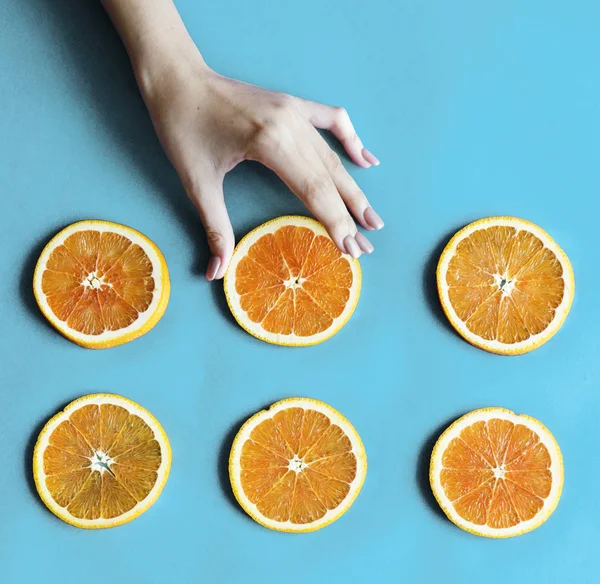 Egészséges Szeletelt Ízletes Citrusfélék — Stock Fotó
