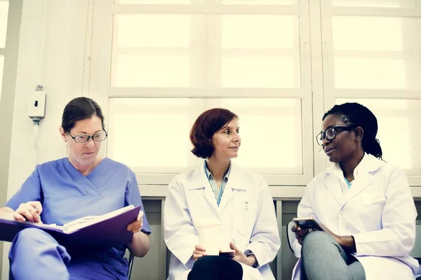 Médicos Brainstorming Hospital — Fotografia de Stock