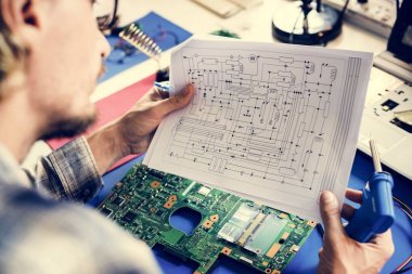 Elektronik devre kılavuz kağıt eğitim teknisyen