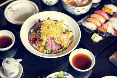 Sashimi Japon yemekleri sağlıklı beslenme