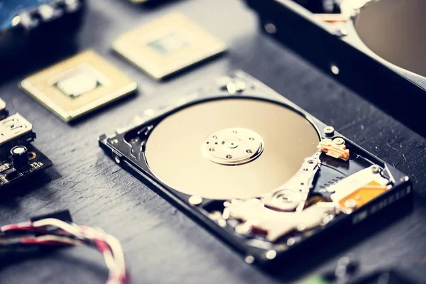 Closeup Computer Hard Disk Drive — Stock Photo, Image