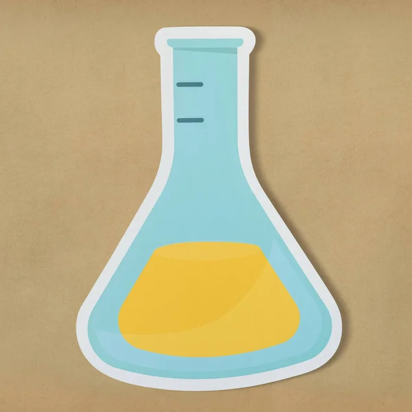 Ikona Chemicznych Probówki — Zdjęcie stockowe