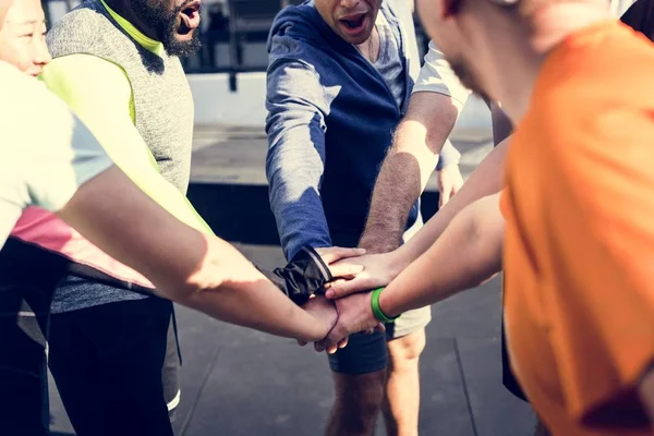 Personer Som Tränar Gymmet — Stockfoto