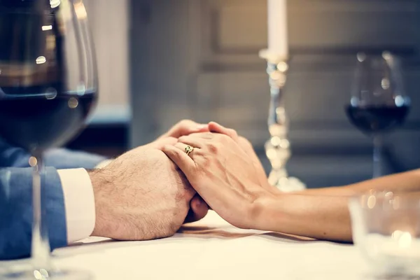 Couple Celebrate Valentine Day Together — Stock Photo, Image