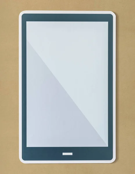 Ícone Tablet Digital Isolado Branco — Fotografia de Stock