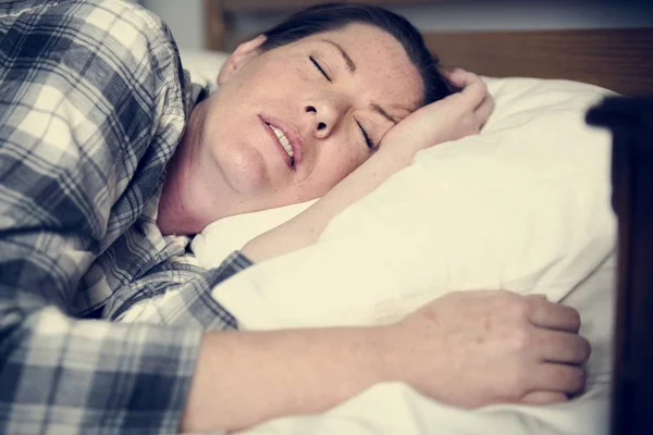 Žena Spaním Problém — Stock fotografie