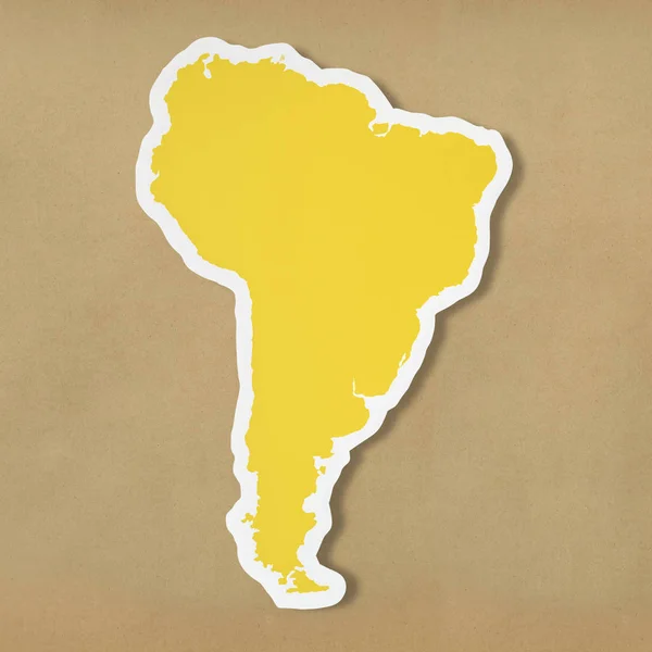 Mappa Vuota Del Sud America — Foto Stock