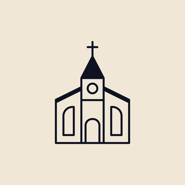 Ilustración Una Iglesia Cristiana — Foto de Stock