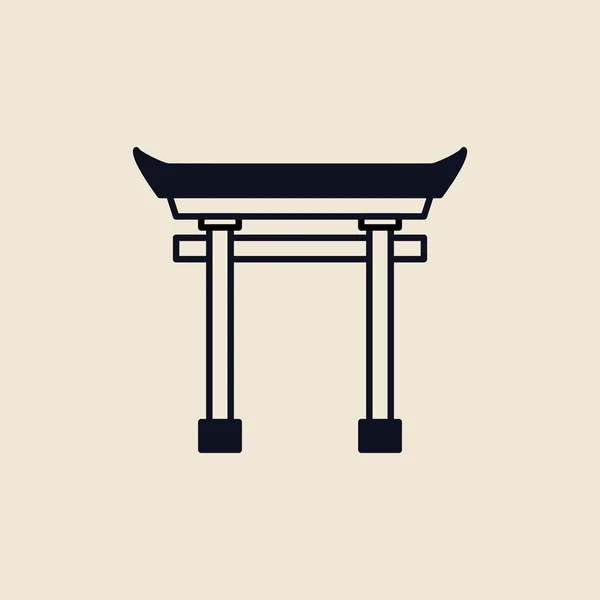 Illustration Une Porte Torii — Photo