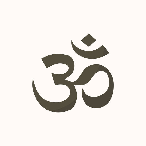 Illustraition of the Indian Om symbol