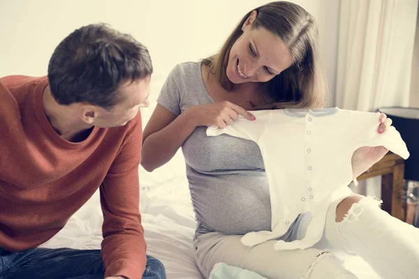 Pregnant Woman Her Husband — Stock Photo, Image