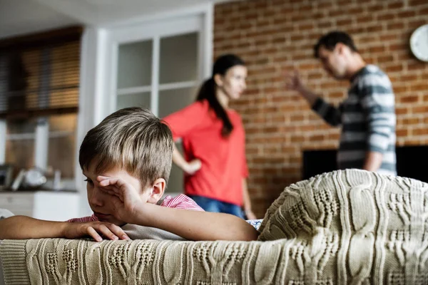 Eltern Kämpfen Hause — Stockfoto