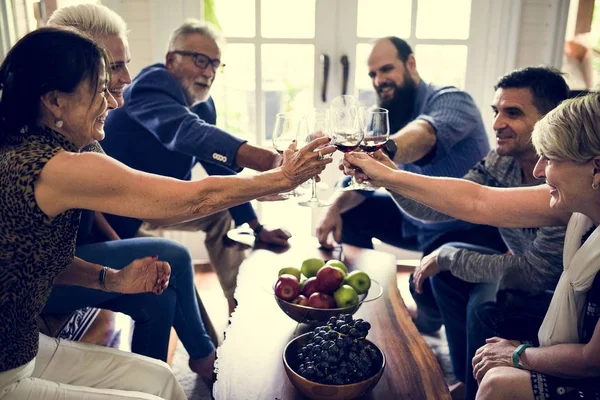 Mensen Vieren Samen — Stockfoto