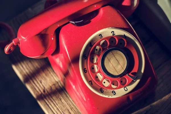 Antik Forgatható Tárcsa Retro Otthoni Telefon — Stock Fotó