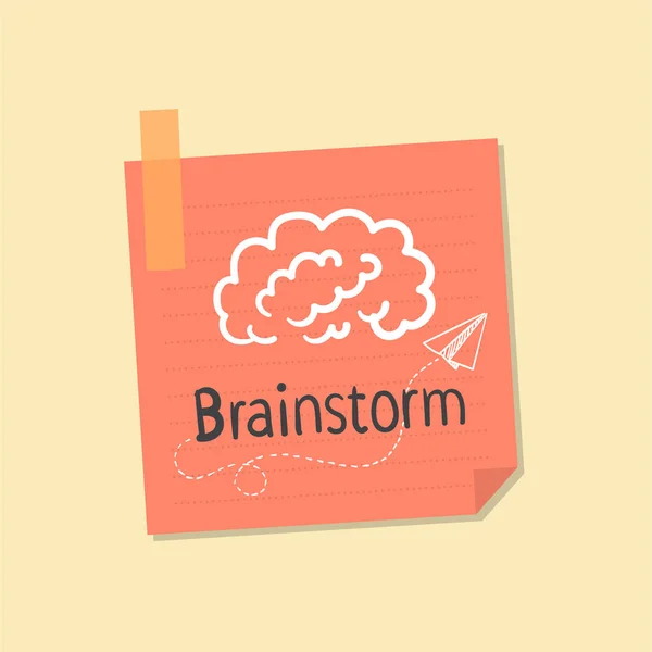 Illustrazione Idee Note Brainstorming — Foto Stock