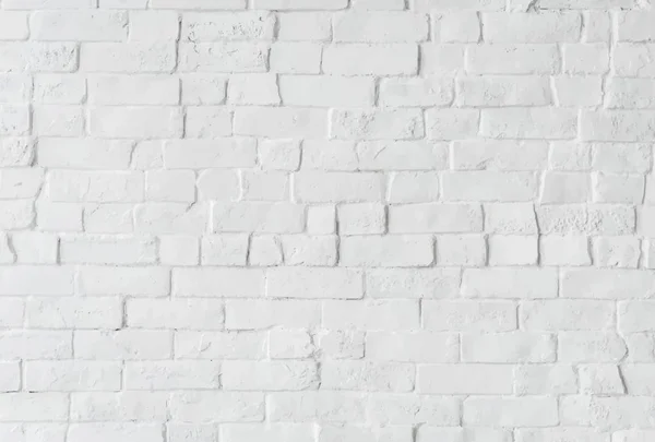 Bílá Cihlová Zeď Designu Prostoru — Stock fotografie