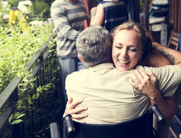 Friends Hugging Each Other — Stock Photo, Image