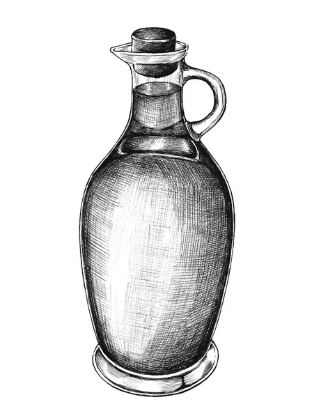 橄榄油手拉水罐 — 图库照片