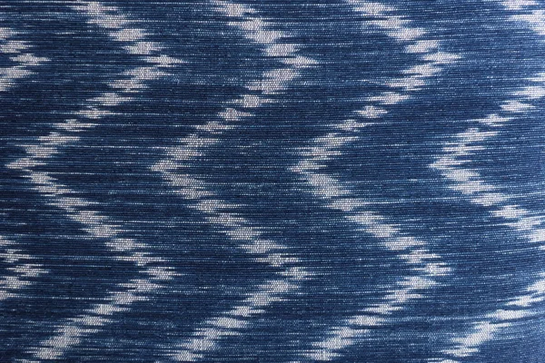 Blå Och Vita Textilier Strukturerad Tapet — Stockfoto