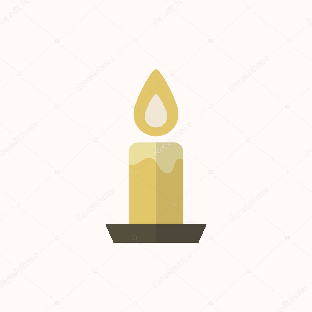 Illustration of a candle, the light of god