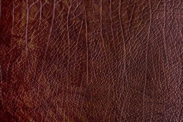 Brown Rough Leather Textured Background — Stock Photo, Image