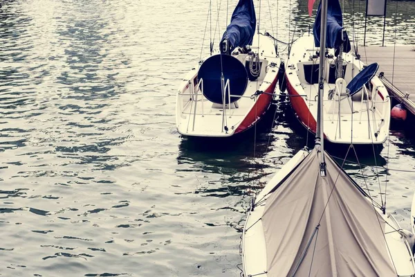 Две Лодки Воде — стоковое фото