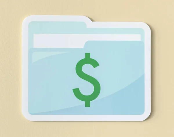 Business Financial Management Document Icon — Stock Photo, Image