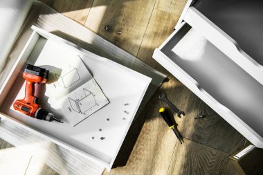 Dolap montaj DIY işlemi 