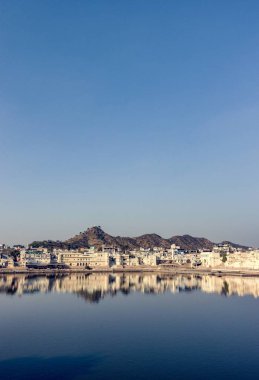 Pushkar Gölü kutsal bir göl, Rajasthan, Hindistan