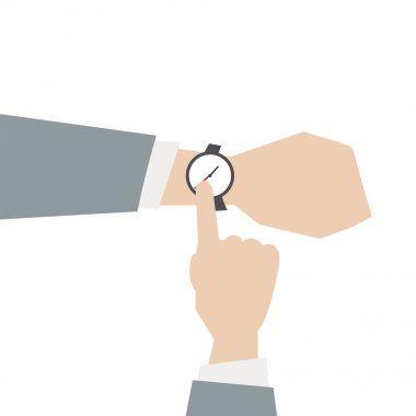 bir kol saati çizimi