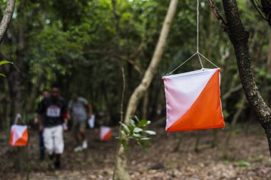Açık orienteering onay nokta etkinliği