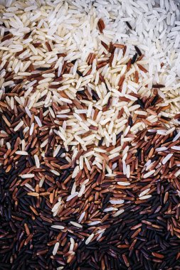 Karışık pirinç yakın çekim