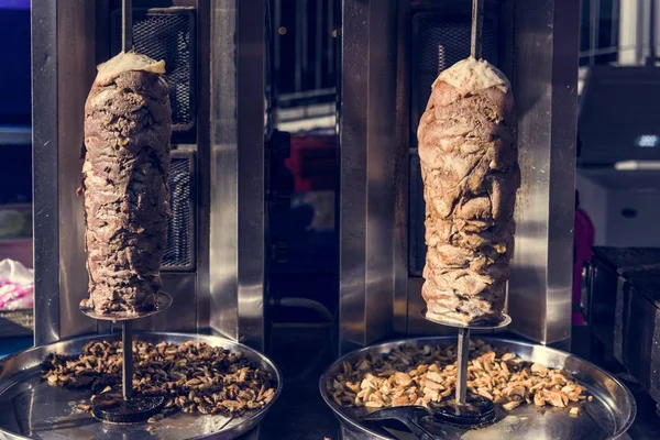 Döner Kebab Een Braadslede Spti — Stockfoto