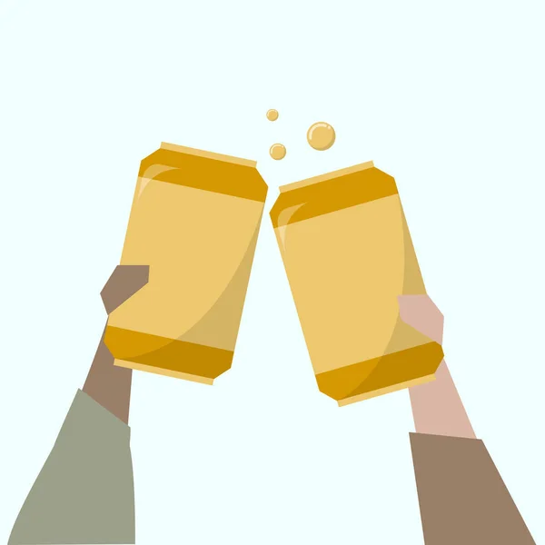 Illustration Von Menschen Die Bier Trinken — Stockfoto