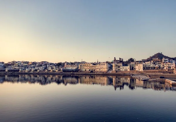 Pushkar Gölü Kutsal Bir Göl Rajasthan Hindistan — Stok fotoğraf