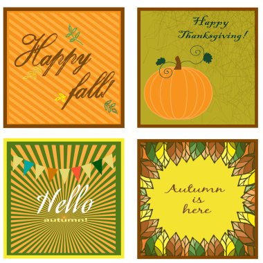 Sonbahar koleksiyonu kartları