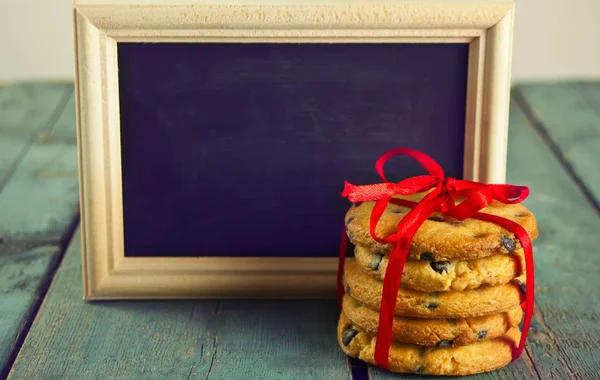 Cookies Chalk Board Wooden Frame — Stock Photo, Image