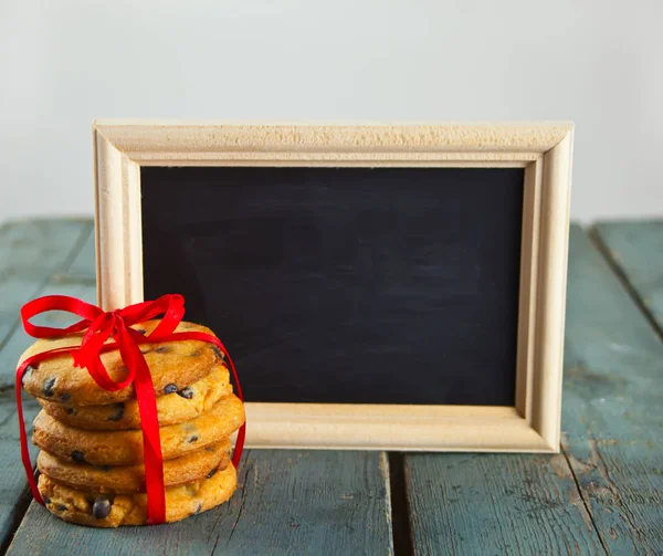 Cookies Chalk Board Wooden Frame — Stock Photo, Image