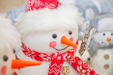 Minyatür Noel oyuncağı hediye olarak Kardan Adam