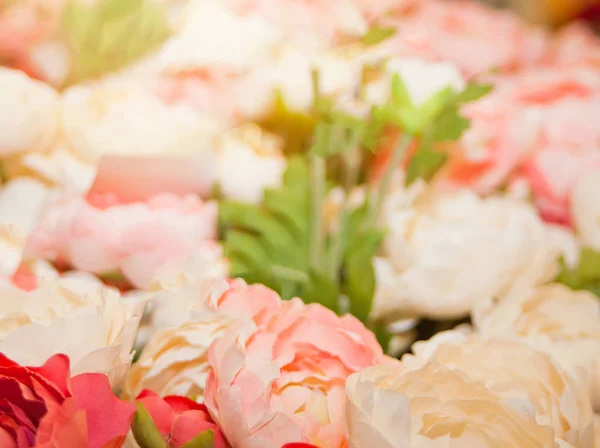 Blurred view of beautiful blooming flowers as background. — Stock Photo, Image