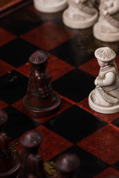 Asiatische Schachfiguren — Stockfoto