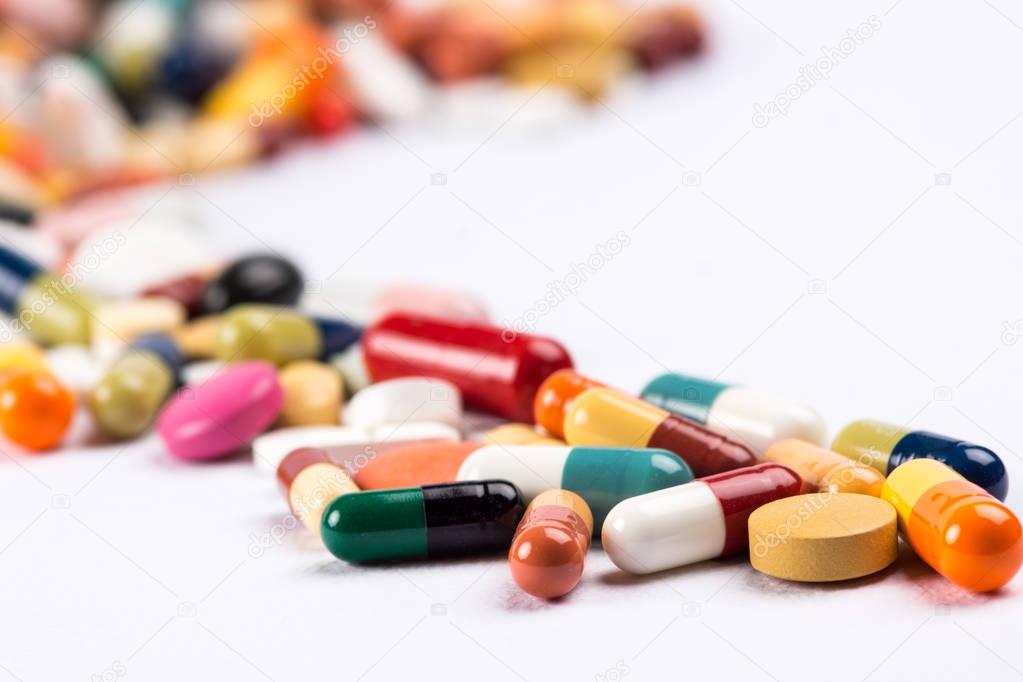 Pills and medication.