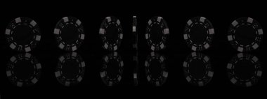 Poker fişleri. Sanayi kumar için yüksek çözünürlüklü görüntü.