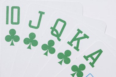 Poker kartları. Sanayi kumar için yüksek çözünürlüklü görüntü.