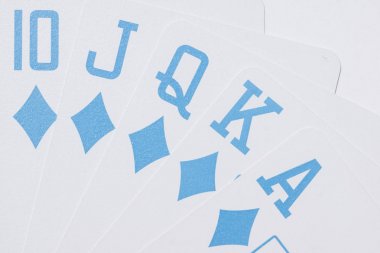 Poker kartları. Sanayi kumar için yüksek çözünürlüklü görüntü.