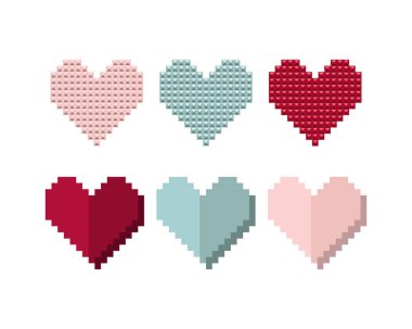 Kutular, tasarımcı kalpleri ayarla.