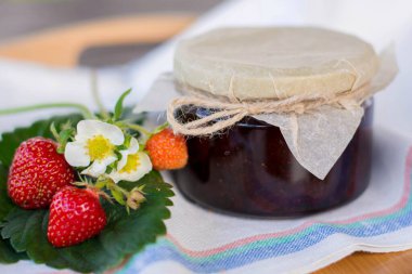 Güzel, lezzetli, tatlı, reçel, zarif, sağlıklı yemekler.